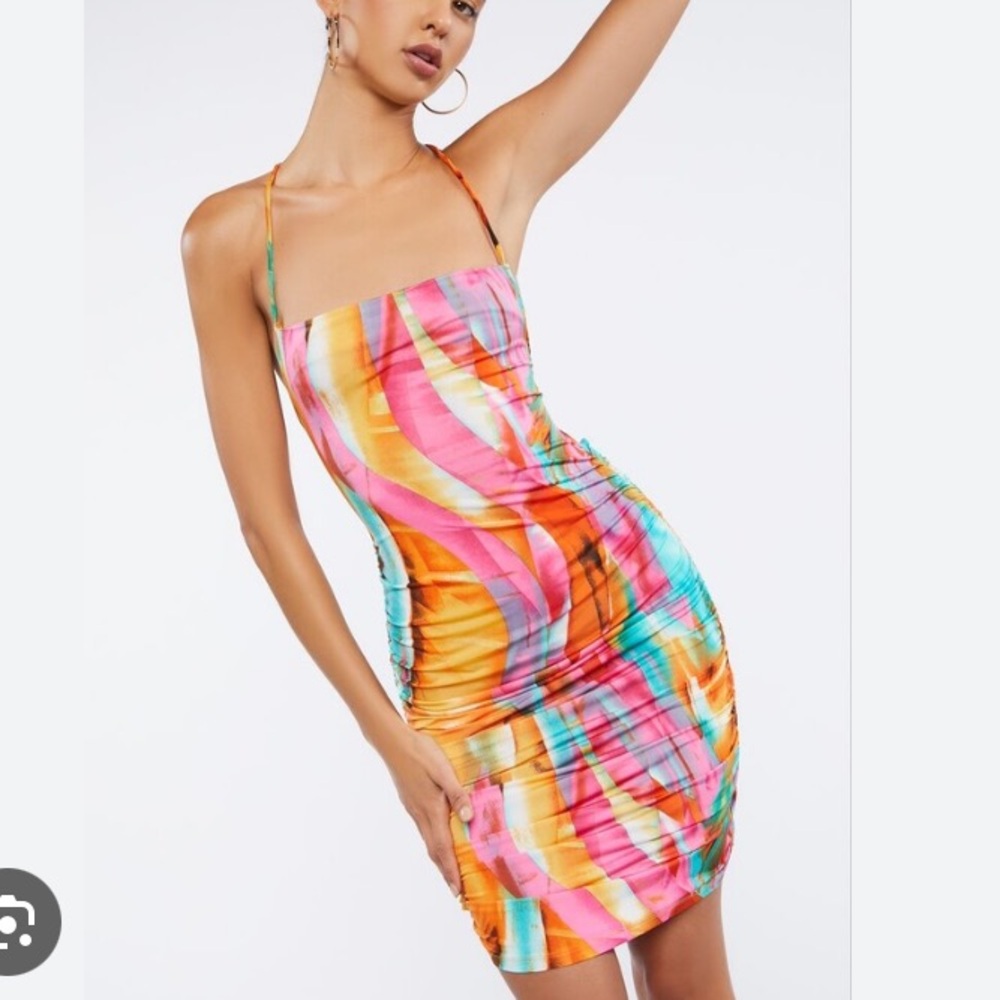 Forever 21 Watercolor Mini Dress